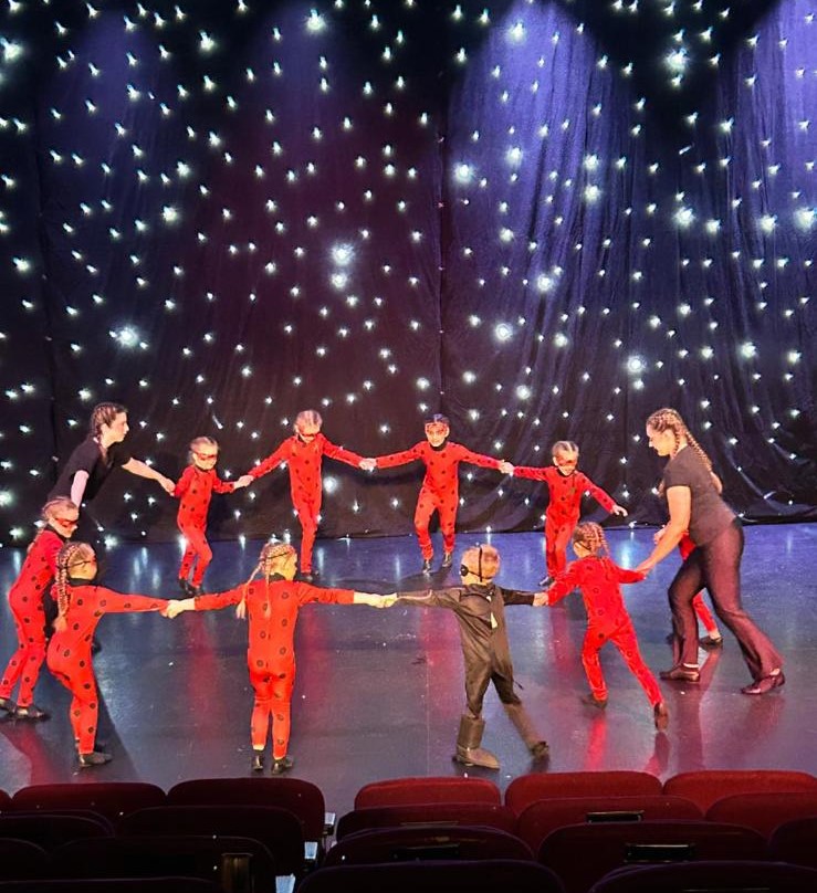 Tap dancers synchronised on stage during Clairemarie’s production